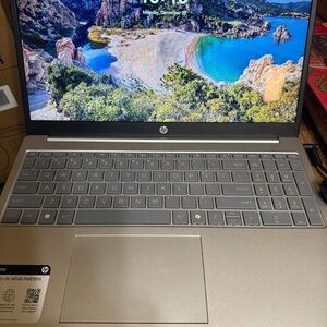 HP Gray Laptop with Scenic Display
